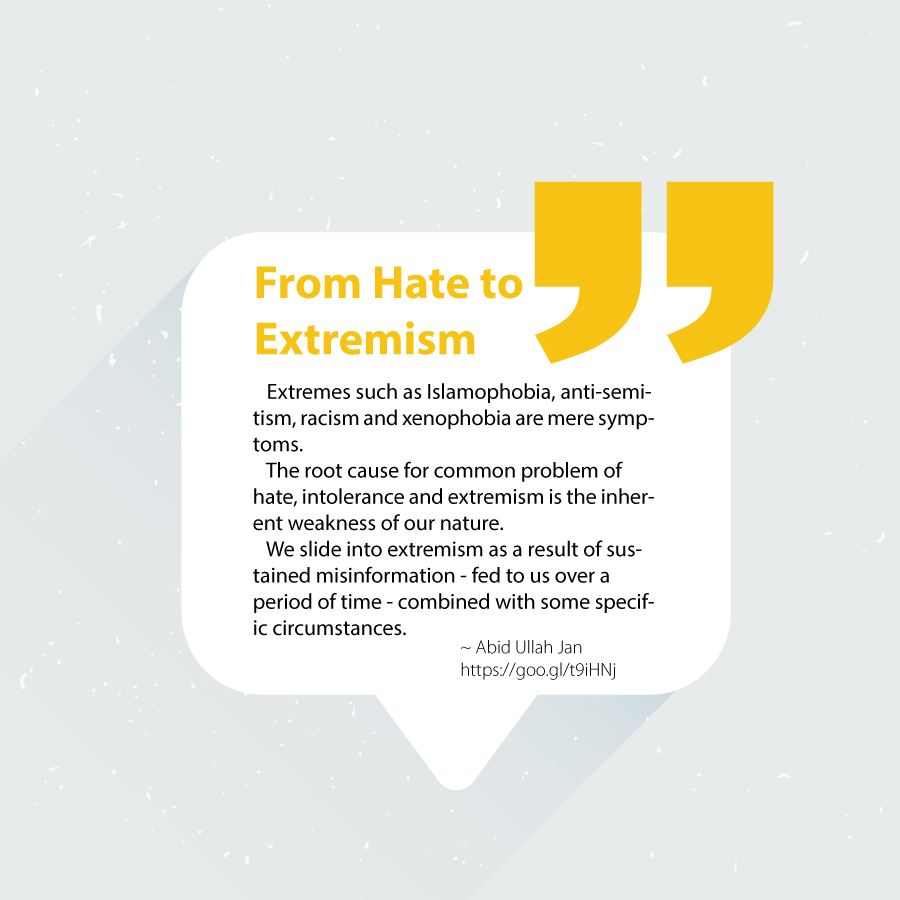 From Hate to Extremism ~ Abid Ullah jan